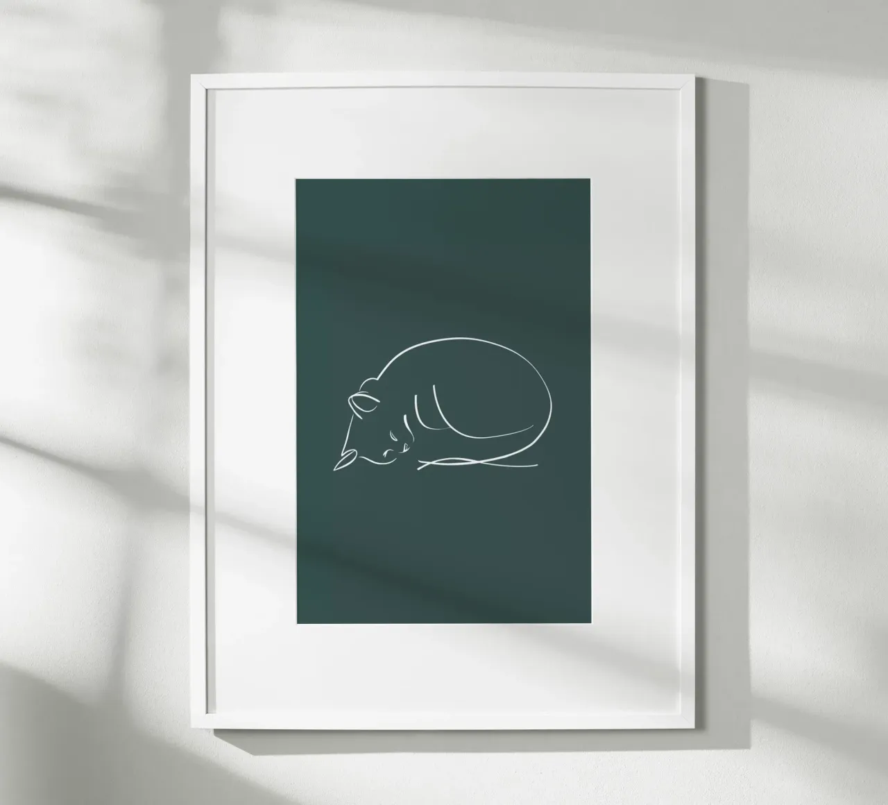 Sleeping Cat carta hahnemühle da XOXO Arte