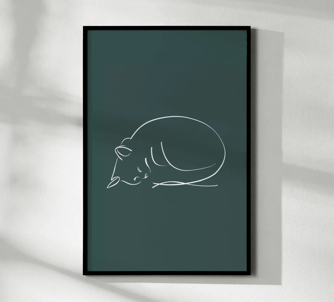 Sleeping Cat carta hahnemühle da XOXO Arte