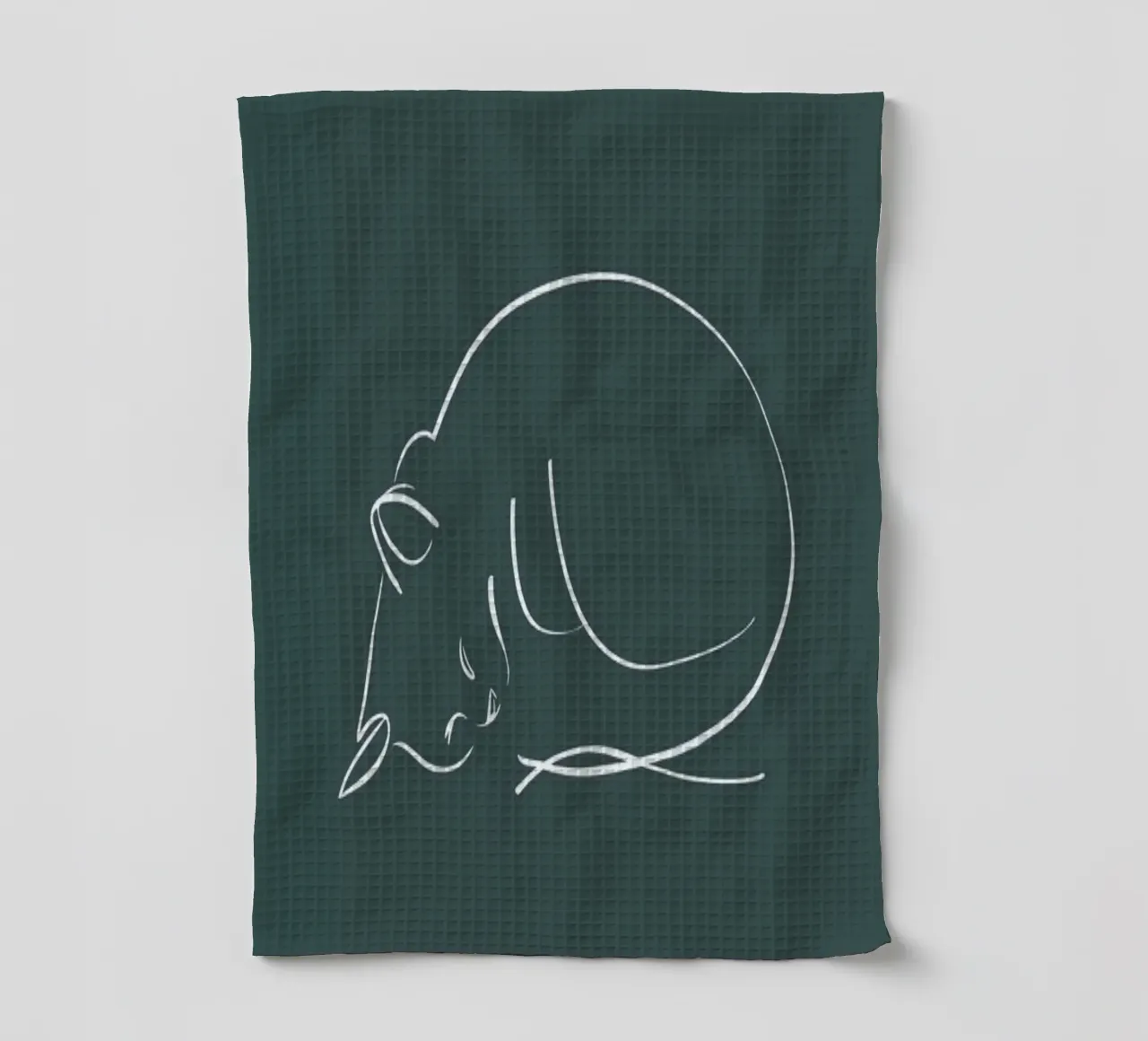 Sleeping Cat canovaccio da cucina da XOXO Arte
