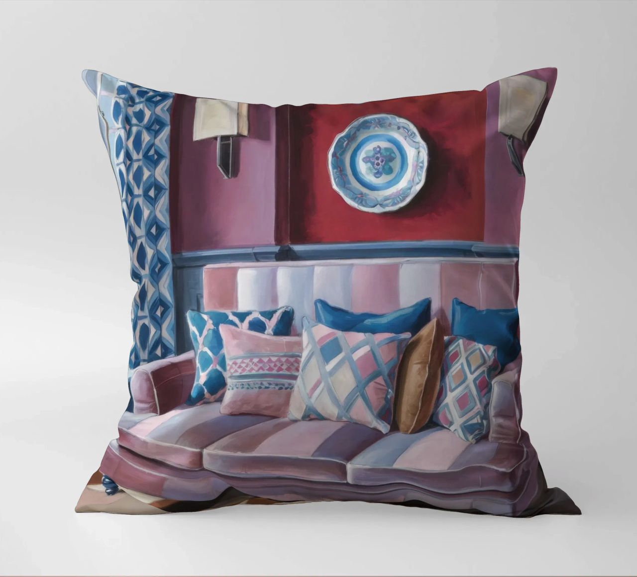Velvet Sofa Serenity decorative cushion by Pan Denim
