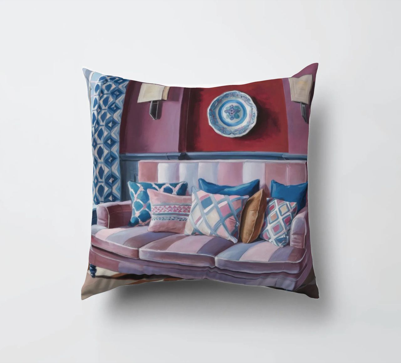 Velvet Sofa Serenity decorative cushion by Pan Denim