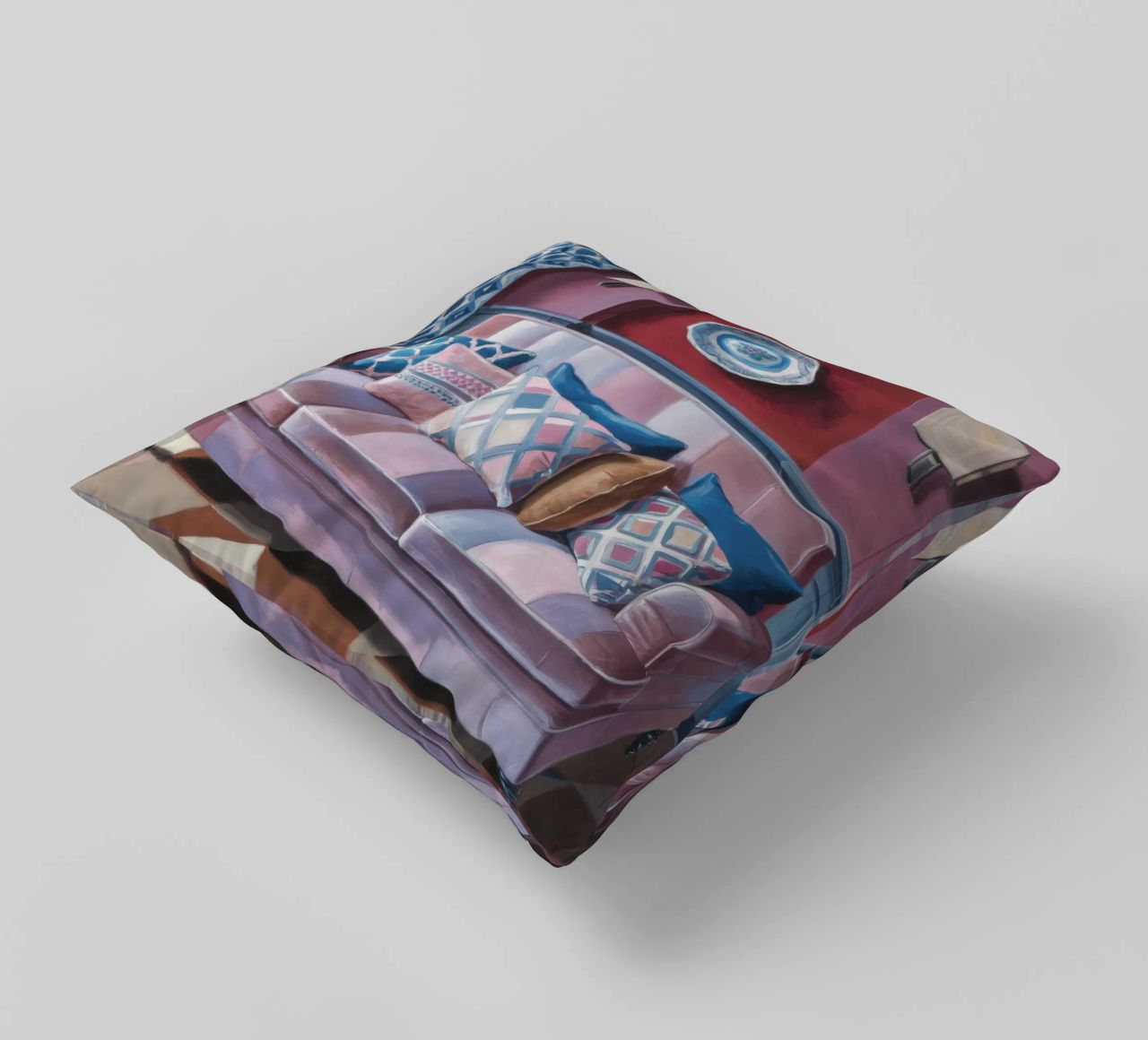 Velvet Sofa Serenity decorative cushion by Pan Denim