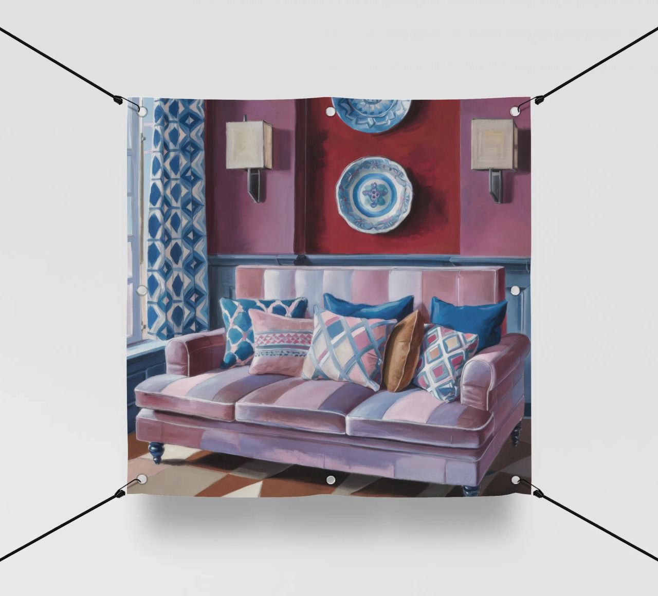 Divano in velluto Serenity telo in pvc da Pan Denim