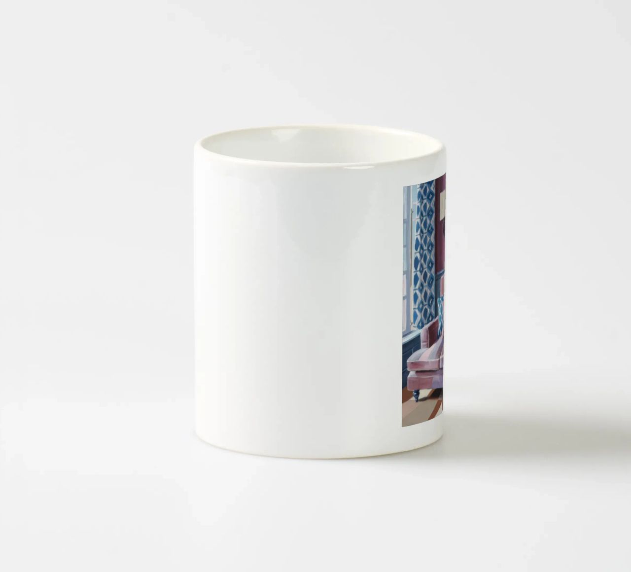 Divano in velluto Serenity tazza in ceramica da Pan Denim