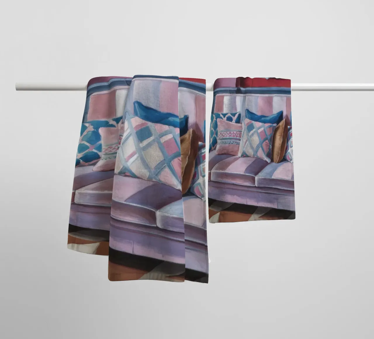 Divano in velluto Serenity asciugamano da bagno da Pan Denim