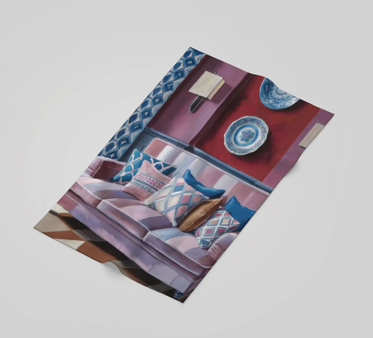Divano in velluto Serenity telo mare da Pan Denim