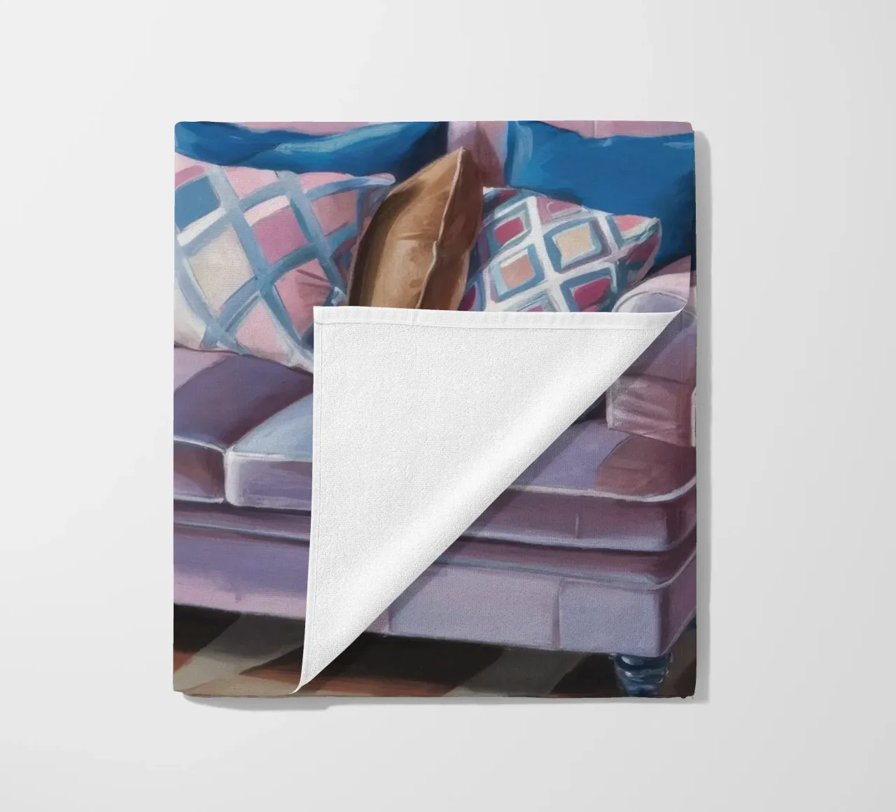 Velvet Sofa Serenity beach towel by Pan Denim