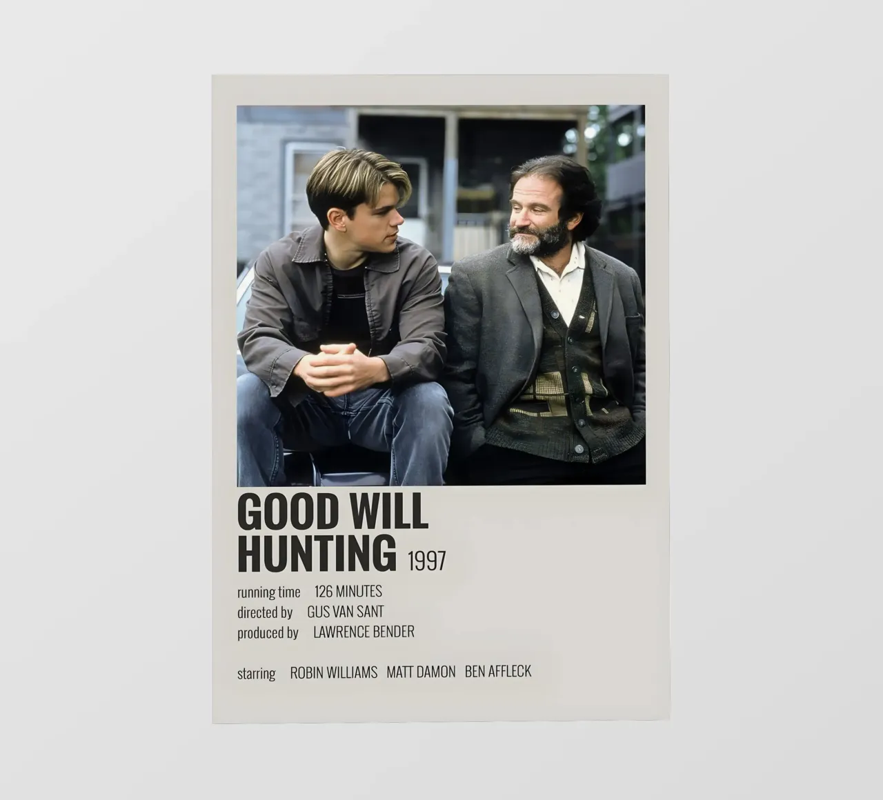 GOOD WILL HUNTING 1997 telo in pvc da MVFminimalist