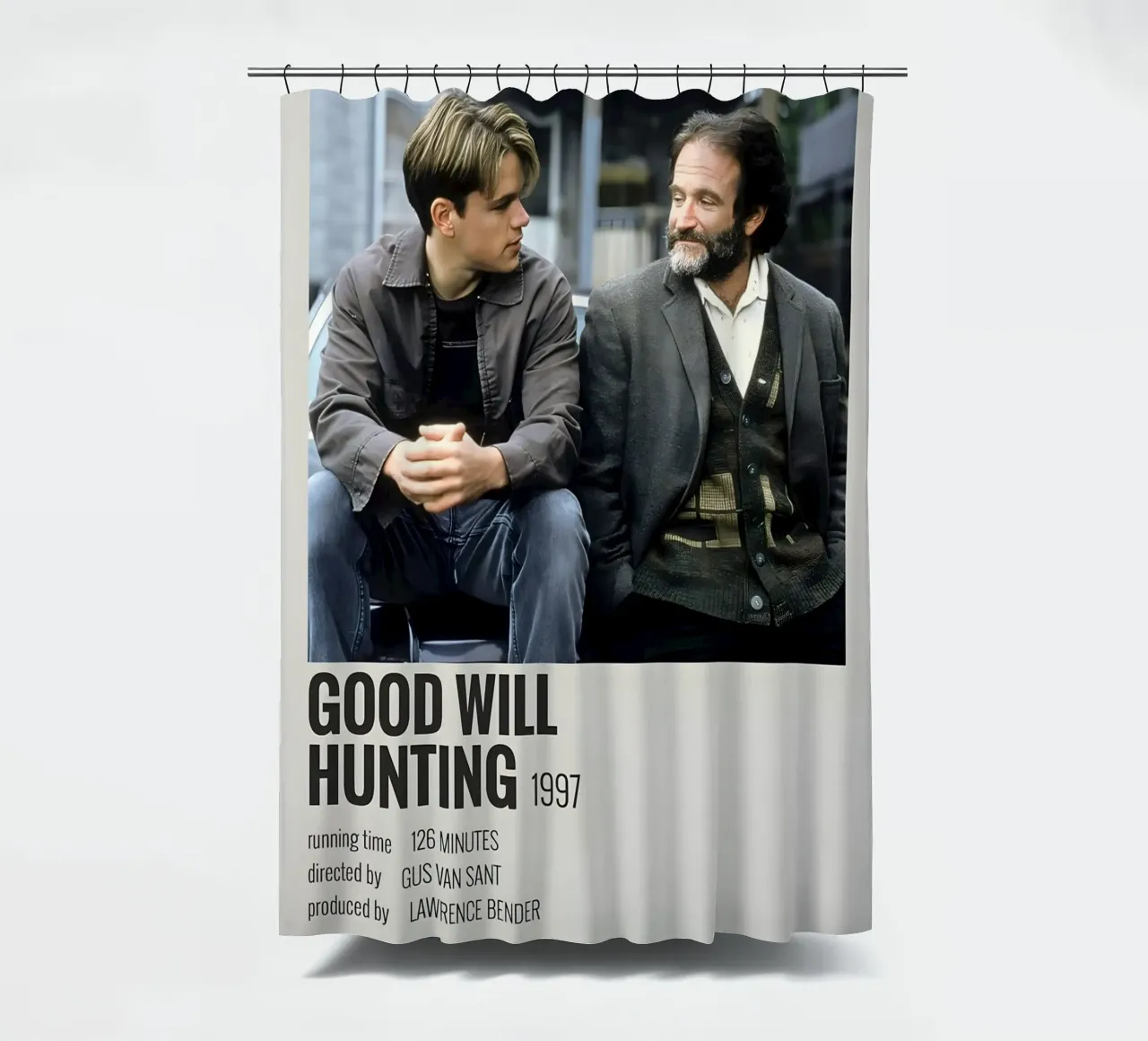 GOOD WILL HUNTING 1997 shower curtain by MVFminimalist