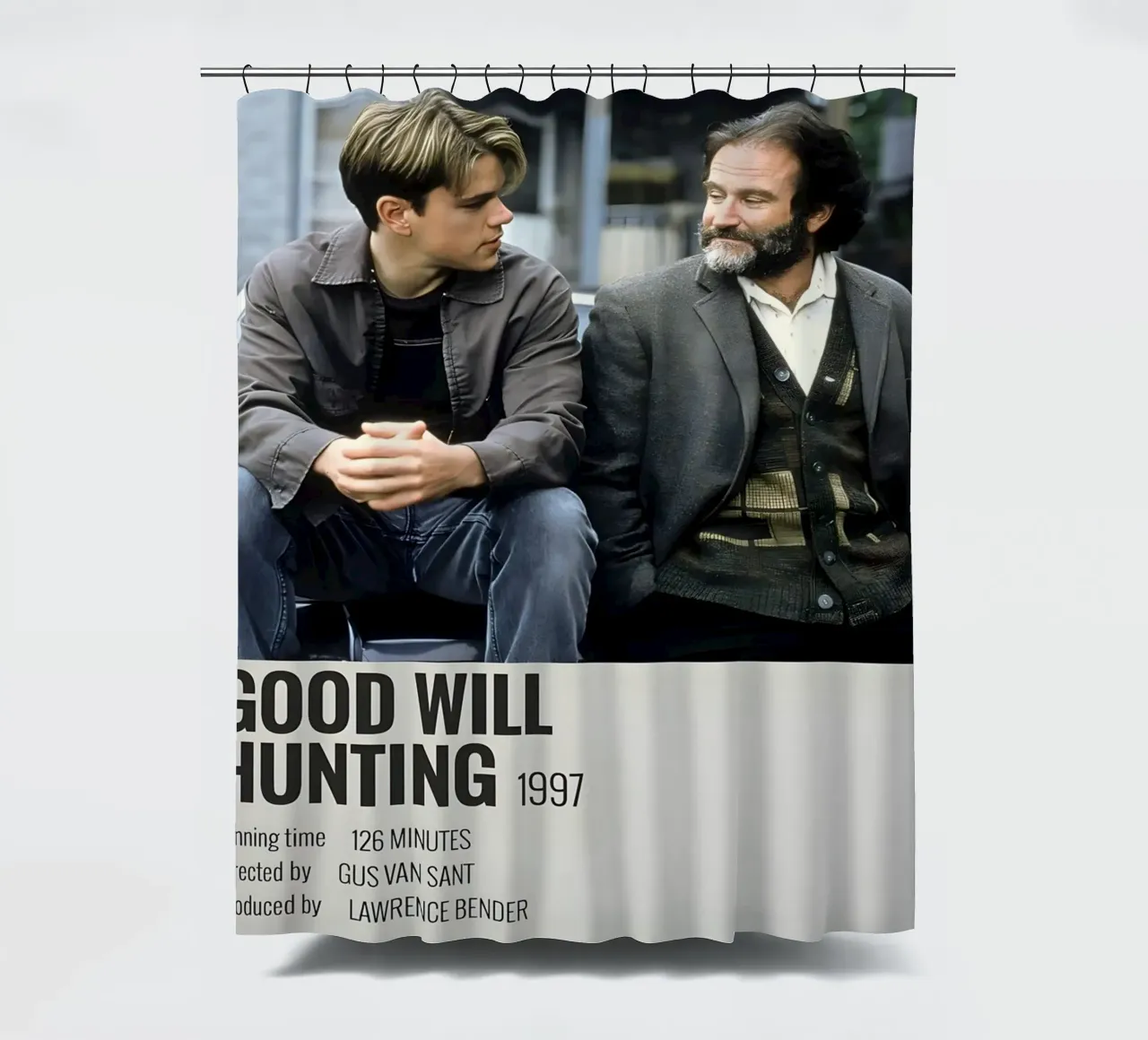 GOOD WILL HUNTING 1997 shower curtain by MVFminimalist