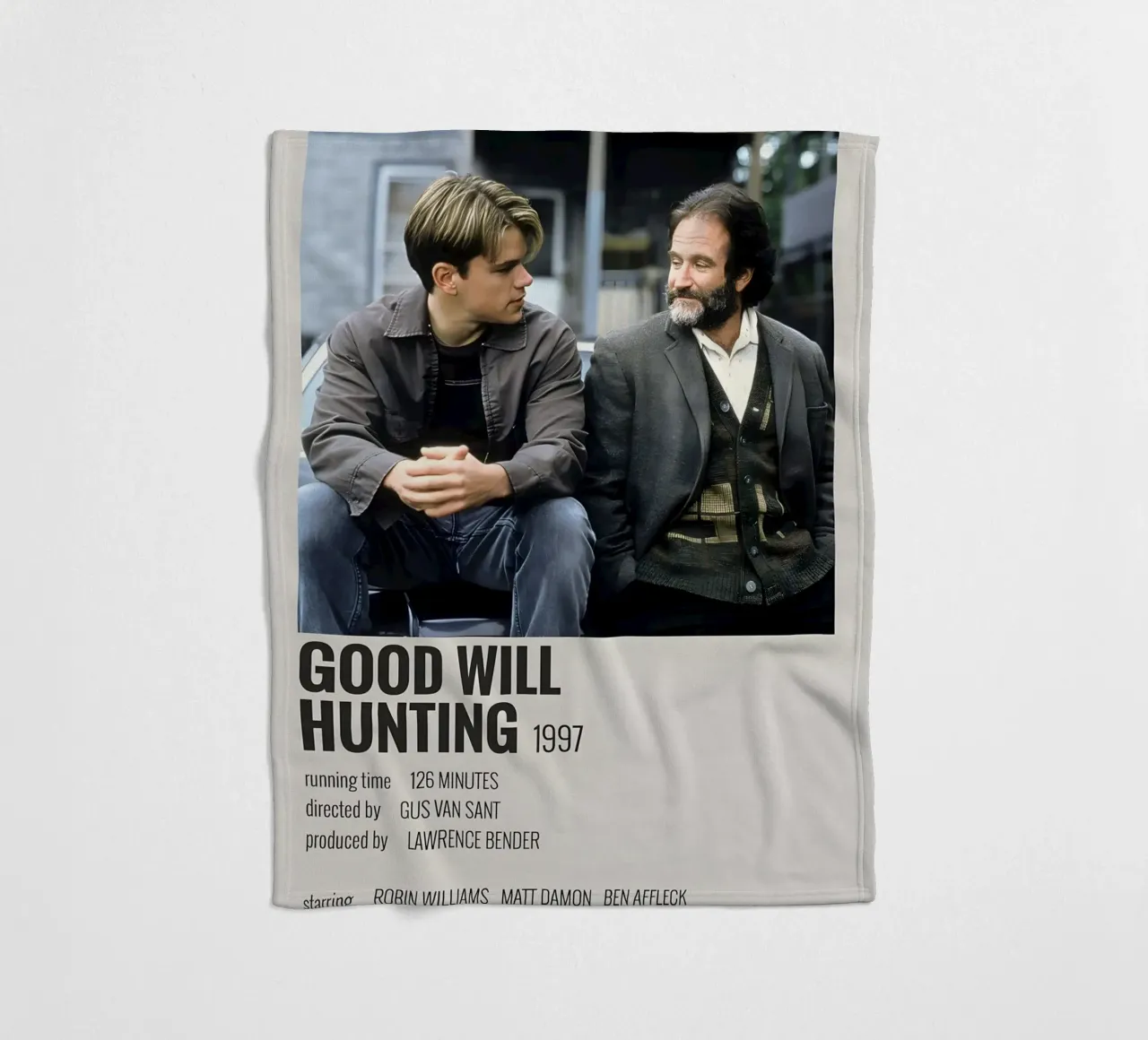 GOOD WILL HUNTING 1997 coperta in pile da MVFminimalist