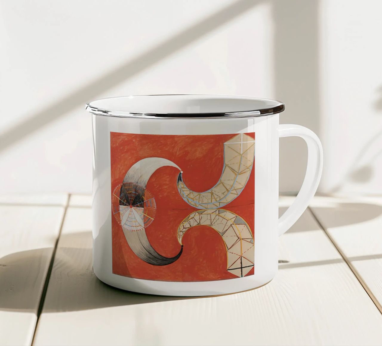 Hilma Af Klint Il cigno n. 9 tazza in smalto da Ceryspool