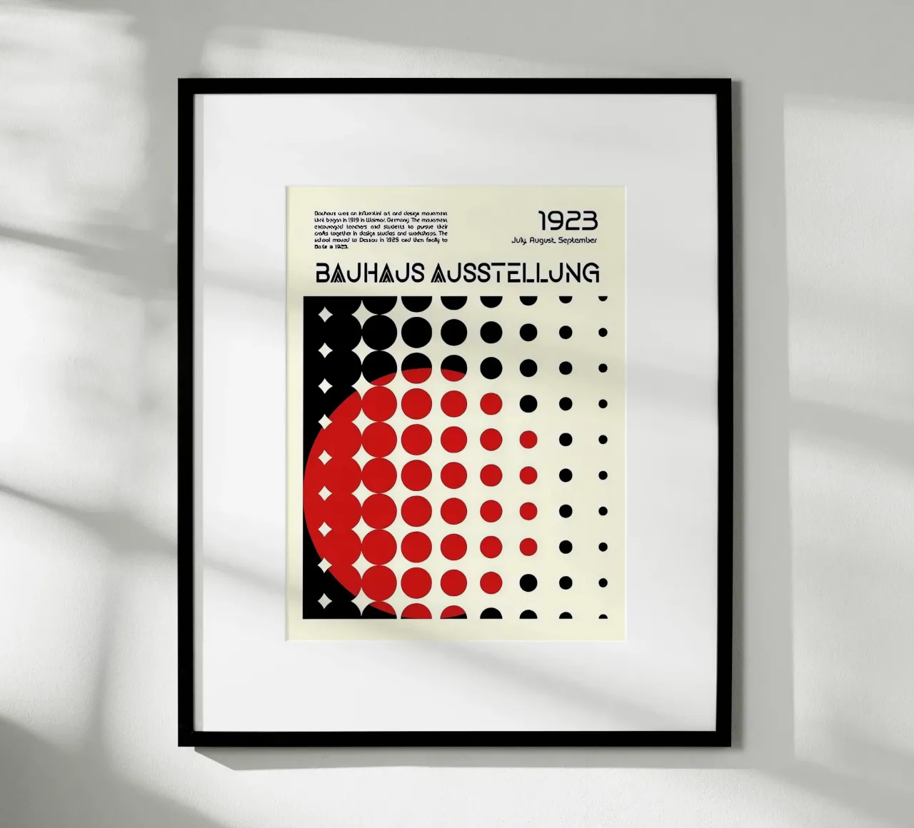 Bauhaus poster con telaio in legno da Brooke