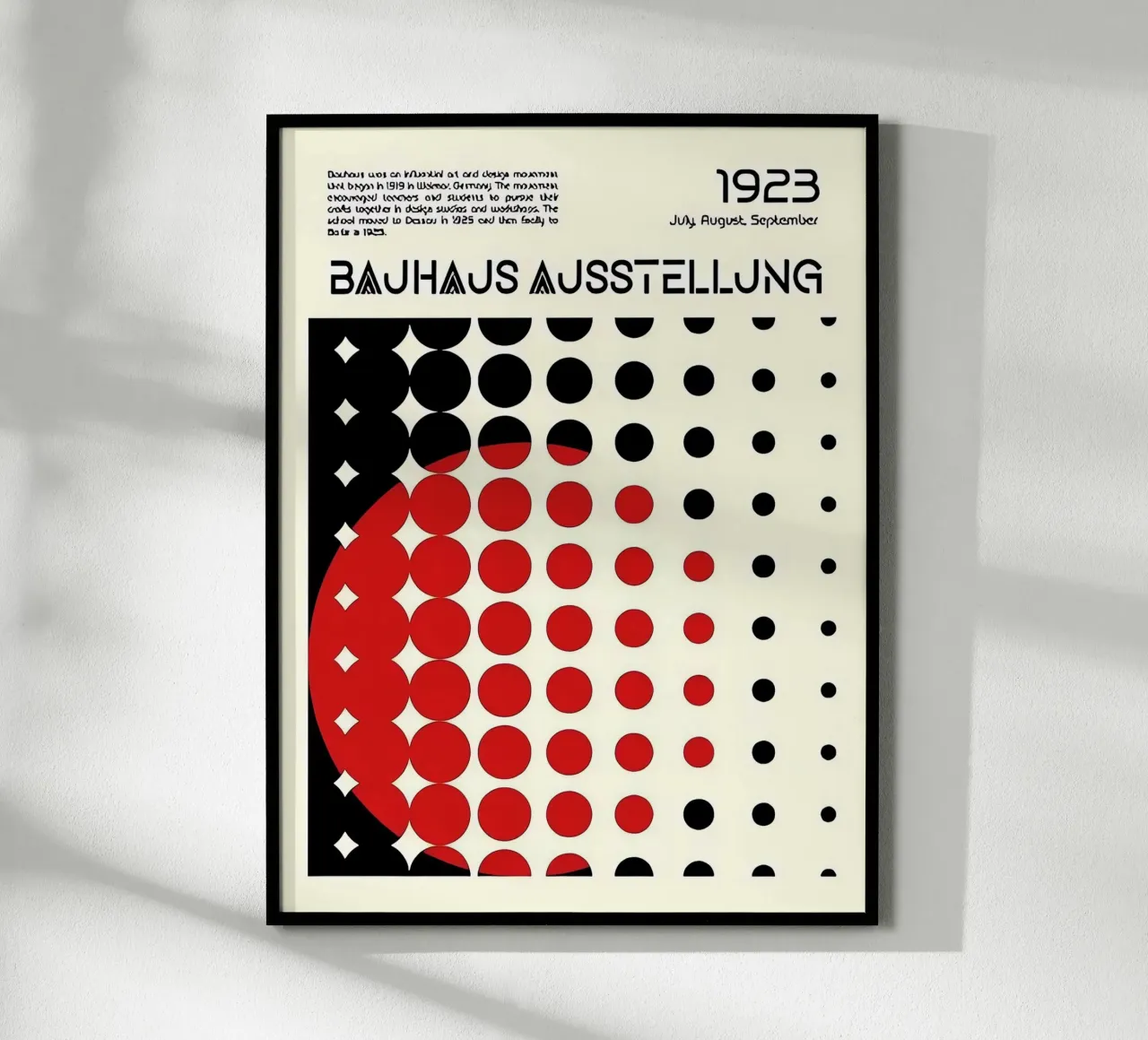 Bauhaus poster con telaio in legno da Brooke
