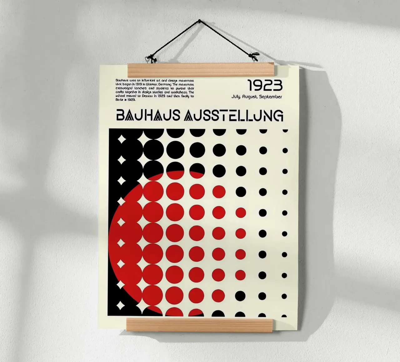 Bauhaus poster con telaio in legno da Brooke