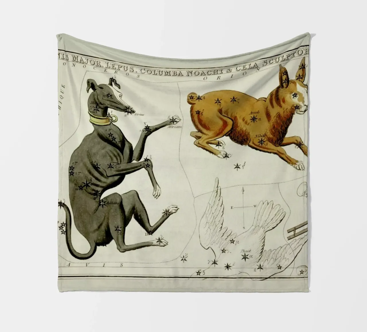 Canis Major coperta in pile da Vintage by JUNIQE
