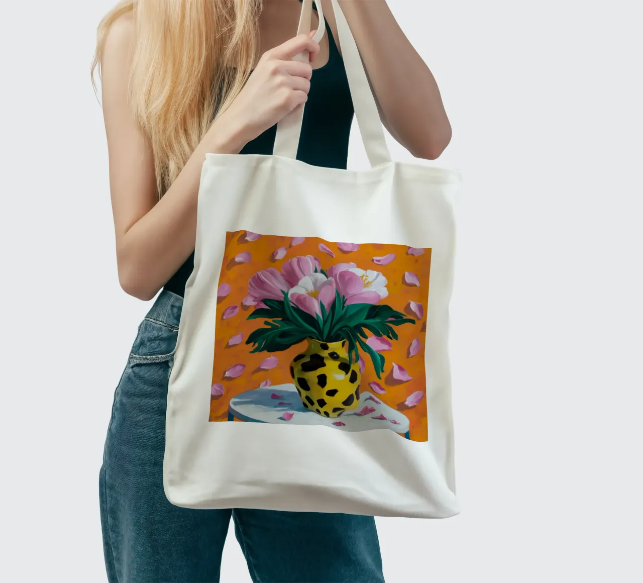 Spotted Tulip Dream tote bag by Fable Tempa