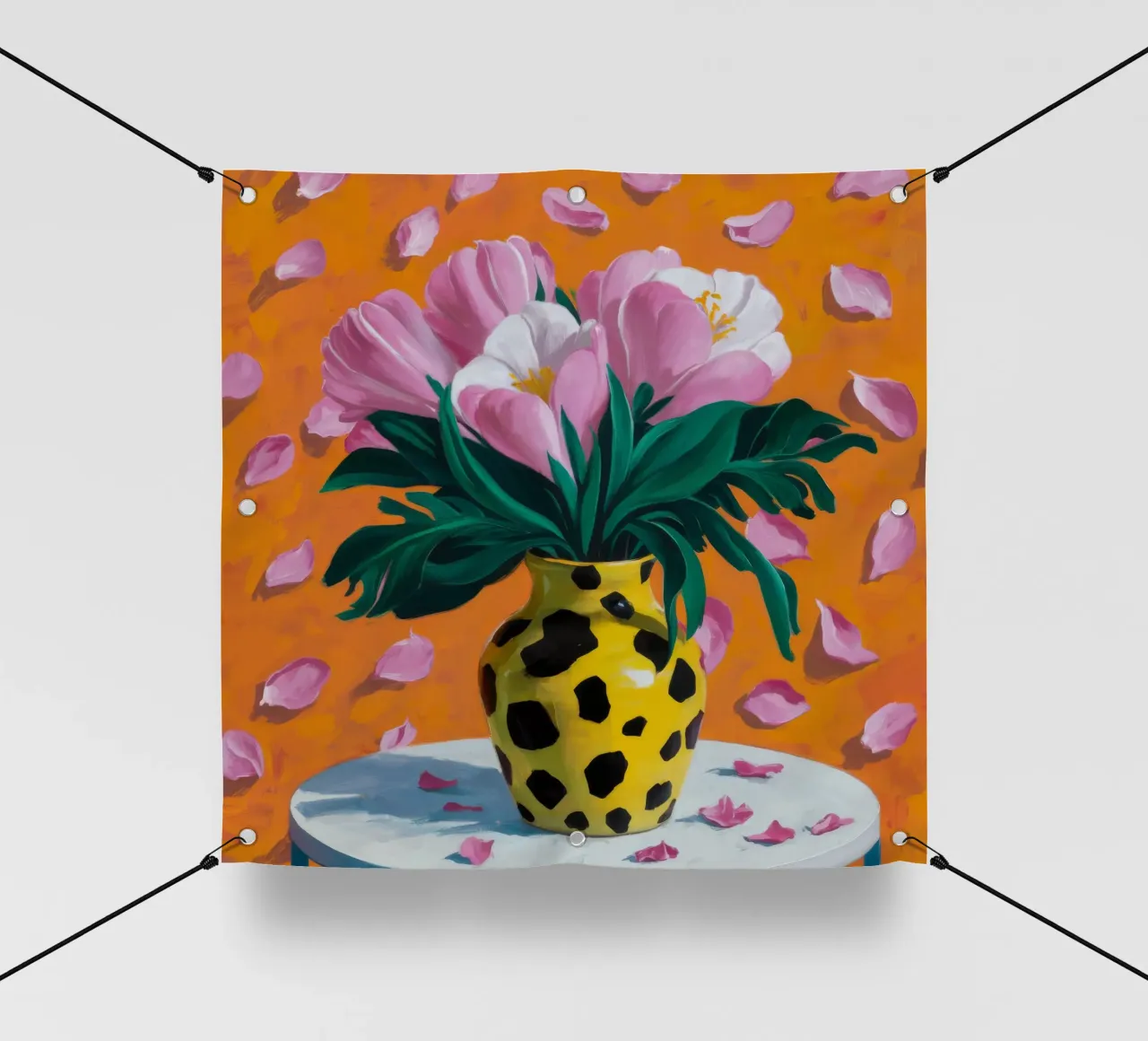 Sogno di tulipani maculati telo in pvc da Fable Tempa