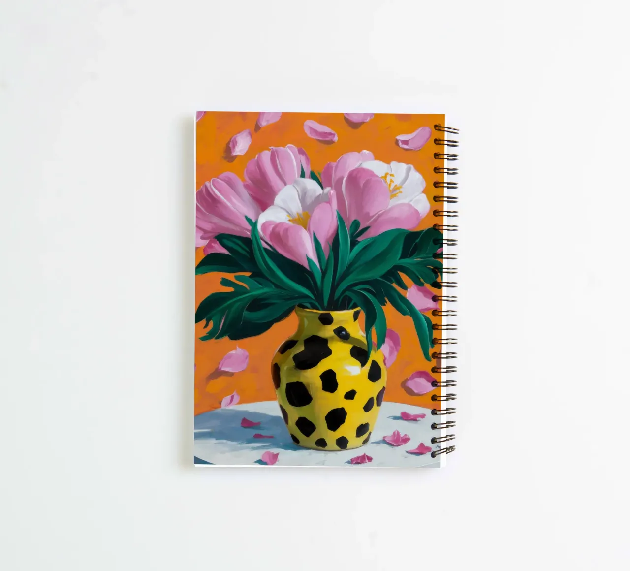 Spotted Tulip Dream spiral notebook by Fable Tempa