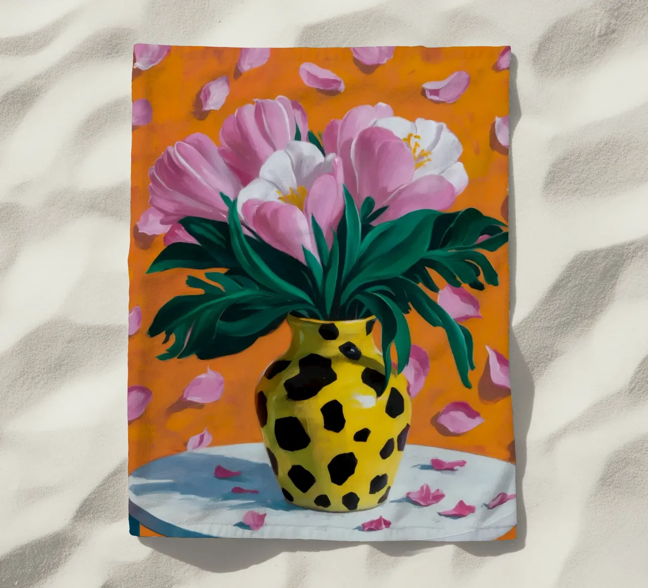 Sogno di tulipani maculati telo mare da Fable Tempa