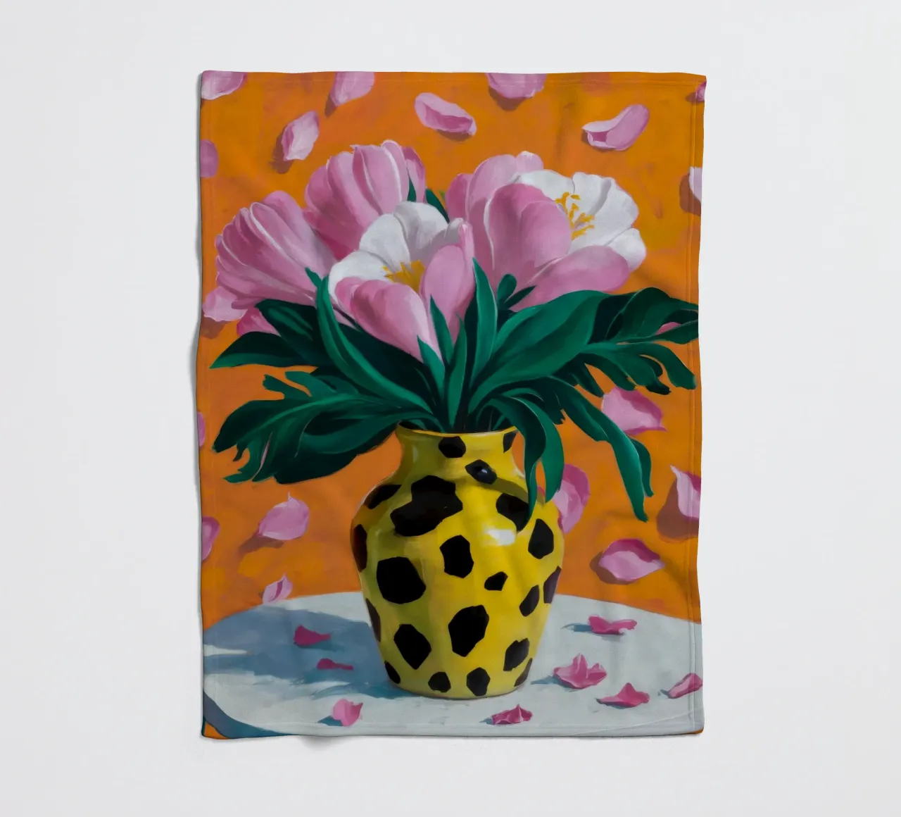 Sogno di tulipani maculati coperta in pile da Fable Tempa
