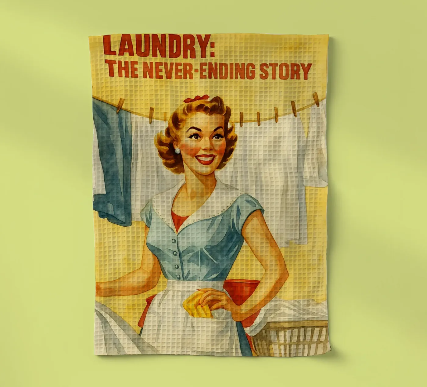 women funny quotes laundry never ends Geschirrtuch von pakazi