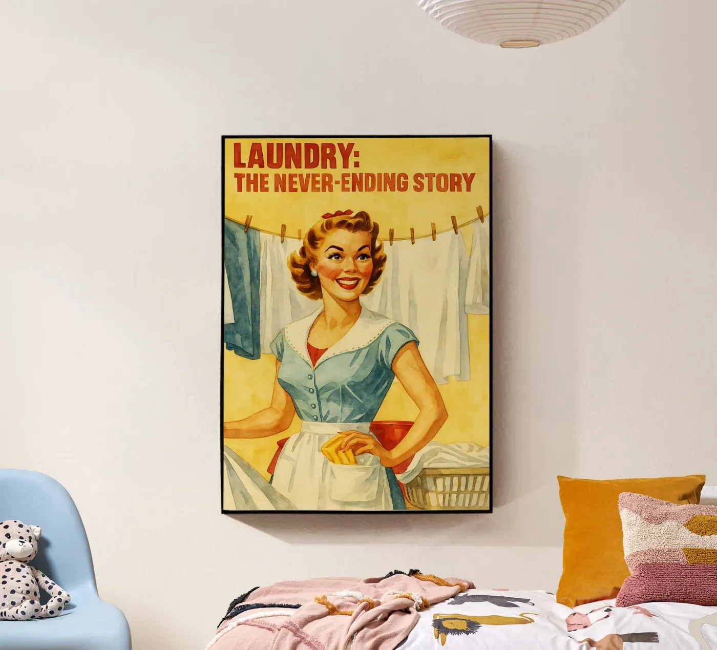 women funny quotes laundry never ends acrylic glass by pakazi