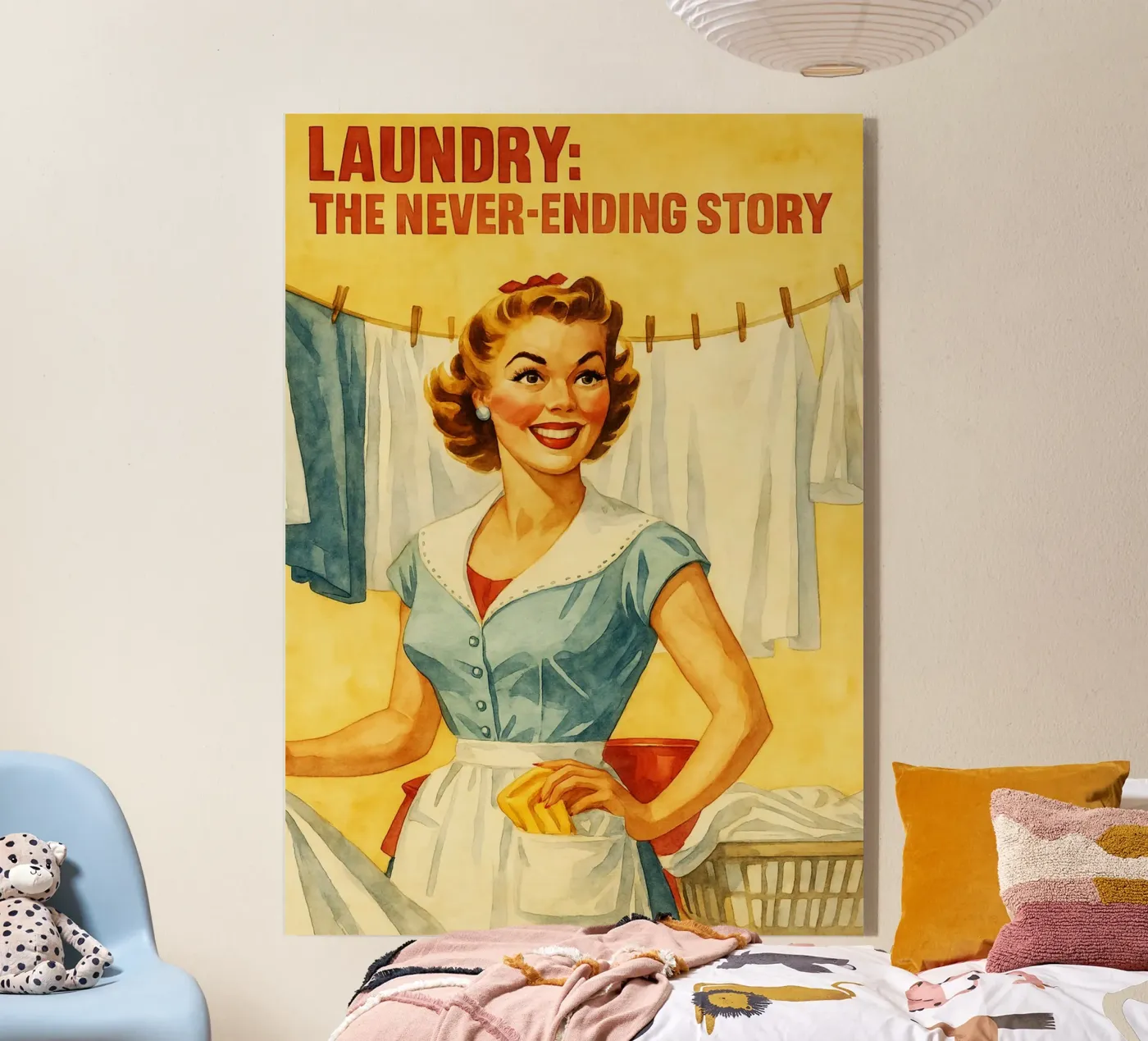 women funny quotes laundry never ends acrylic glass by pakazi