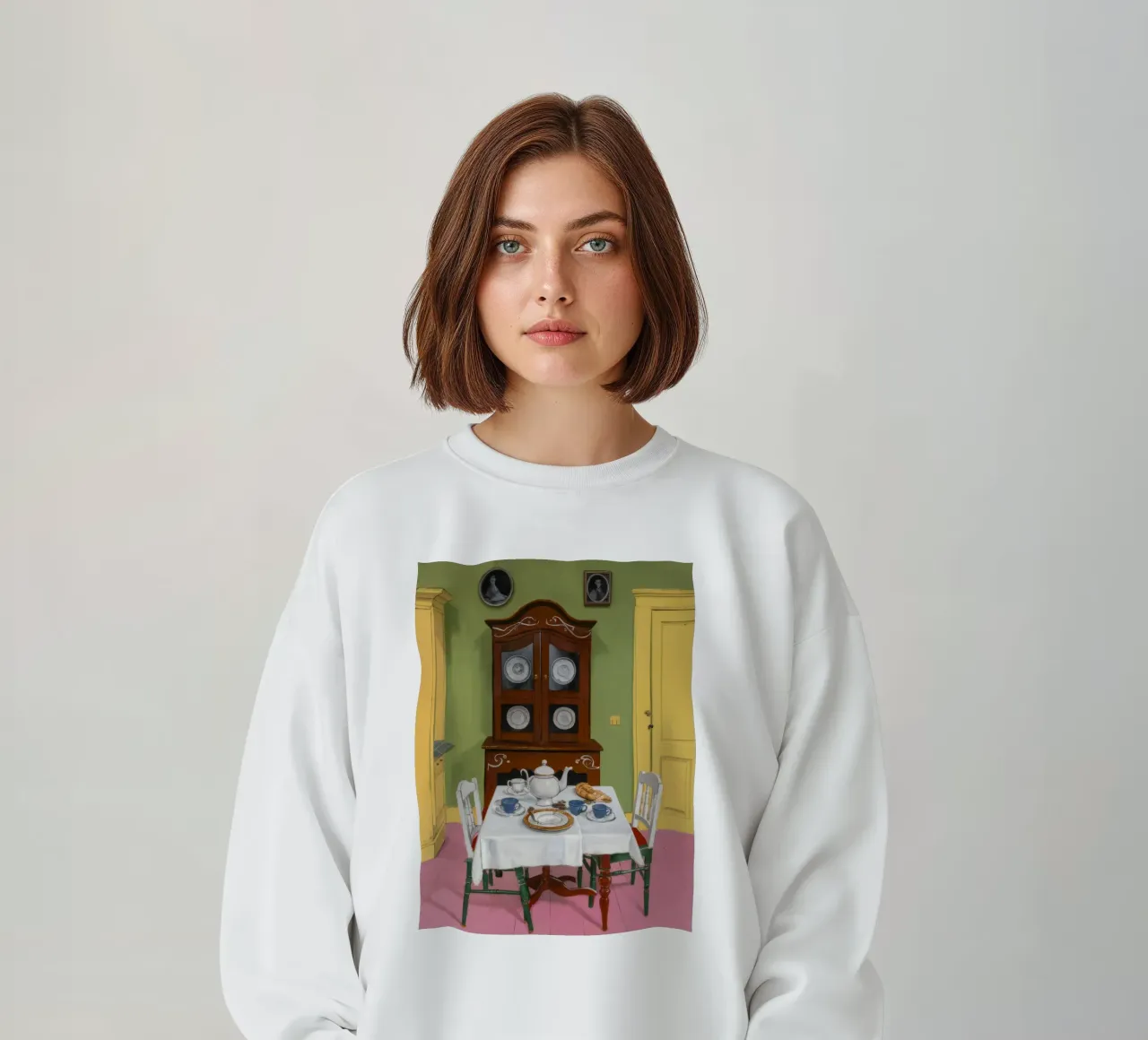 Antico banchetto per la conigliera felpa da Pan Denim