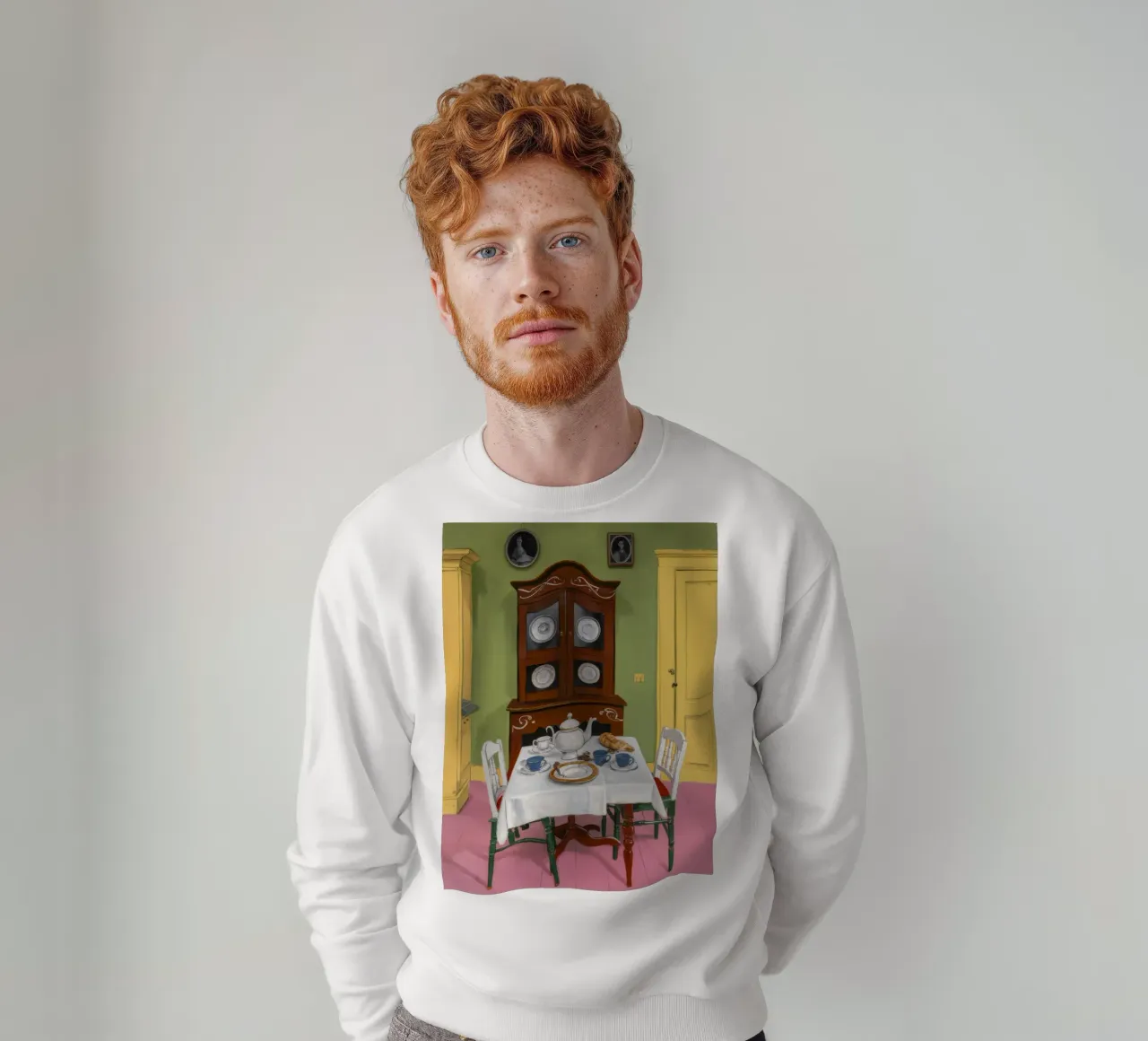 Antico banchetto per la conigliera felpa da Pan Denim