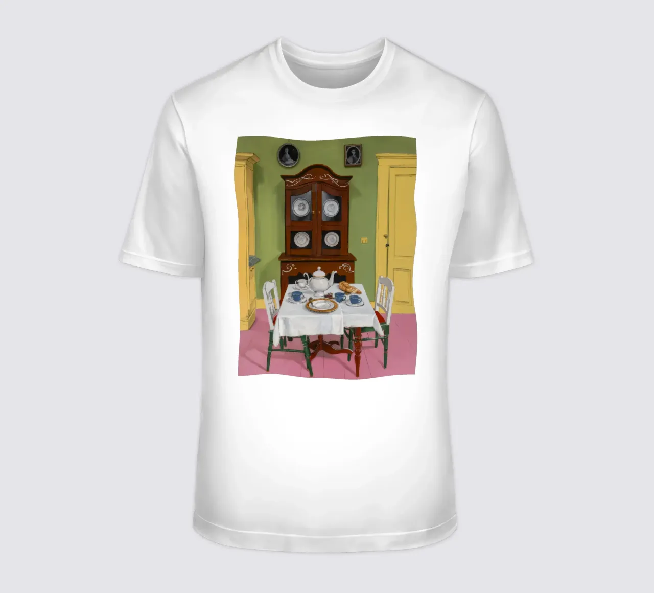 Antico banchetto per la conigliera t-shirt da Pan Denim