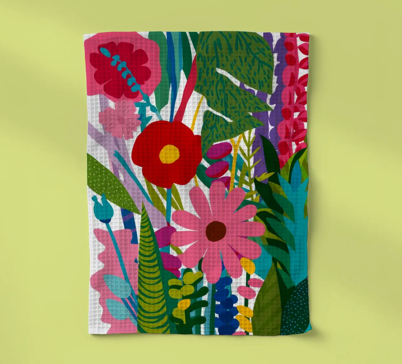 Levendige Jungle Symfonie theedoek van Fable Tempa