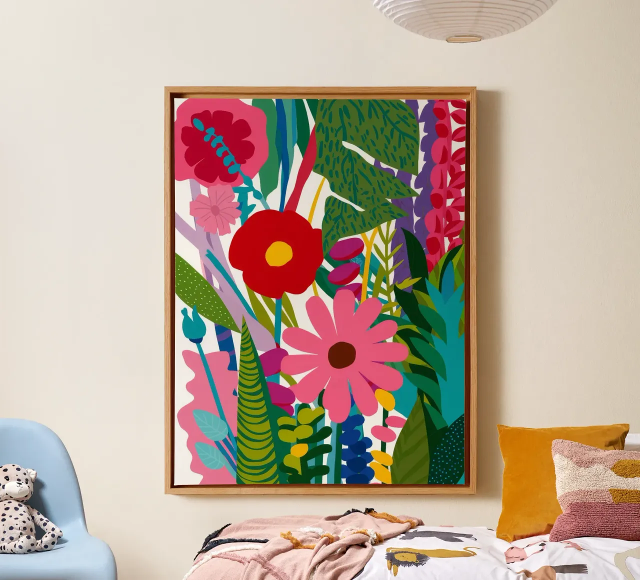 Levendige Jungle Symfonie canvas van Fable Tempa
