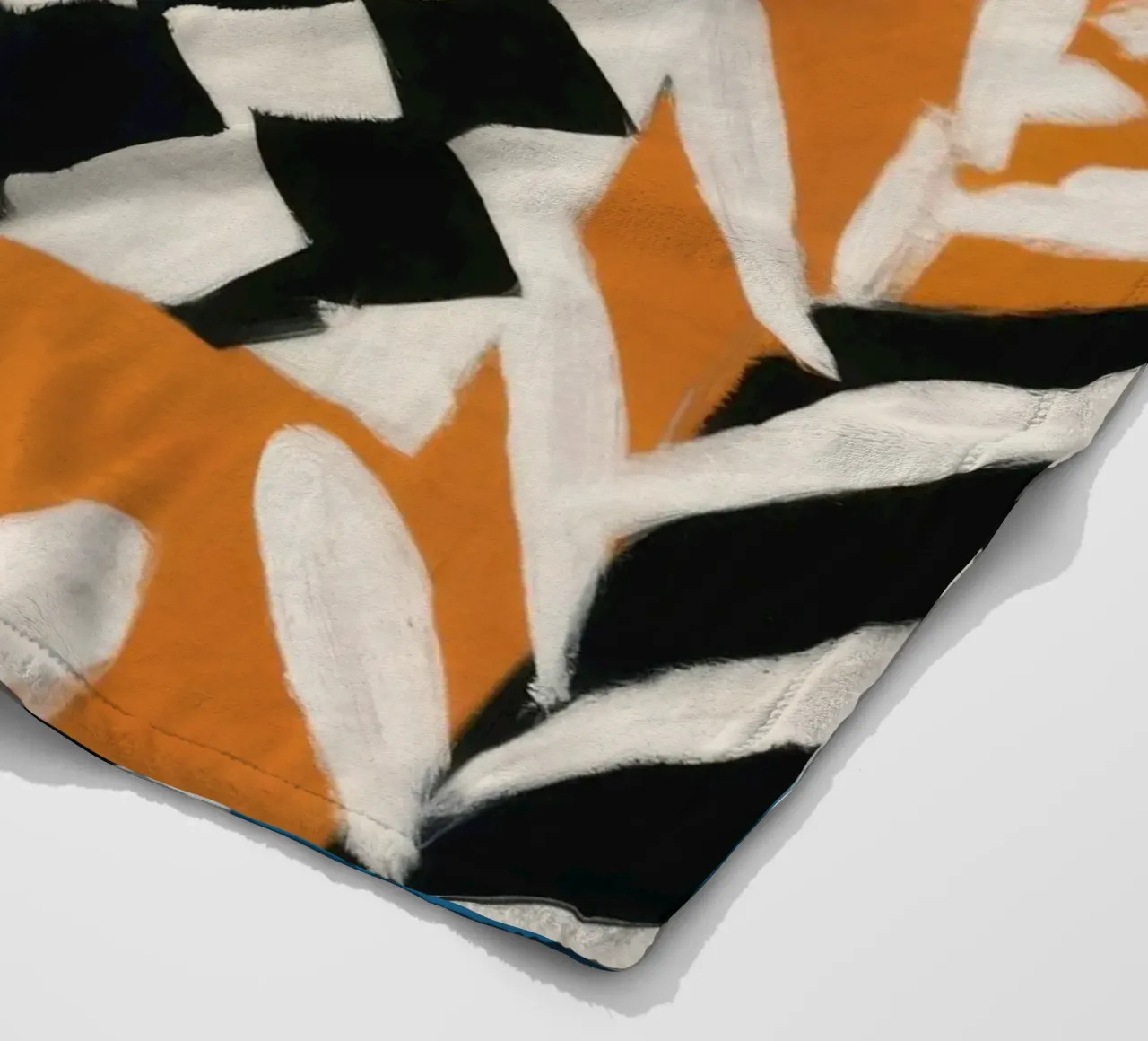 Checkerboard Citrus Pop fleece blanket by Dawn Light