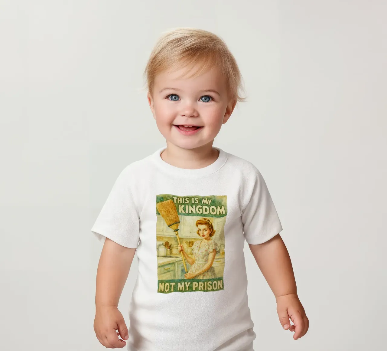 Frauen lustige Zitate dies ist mein Reich nicht mein Gefängnis Baby T-Shirt von pakazi