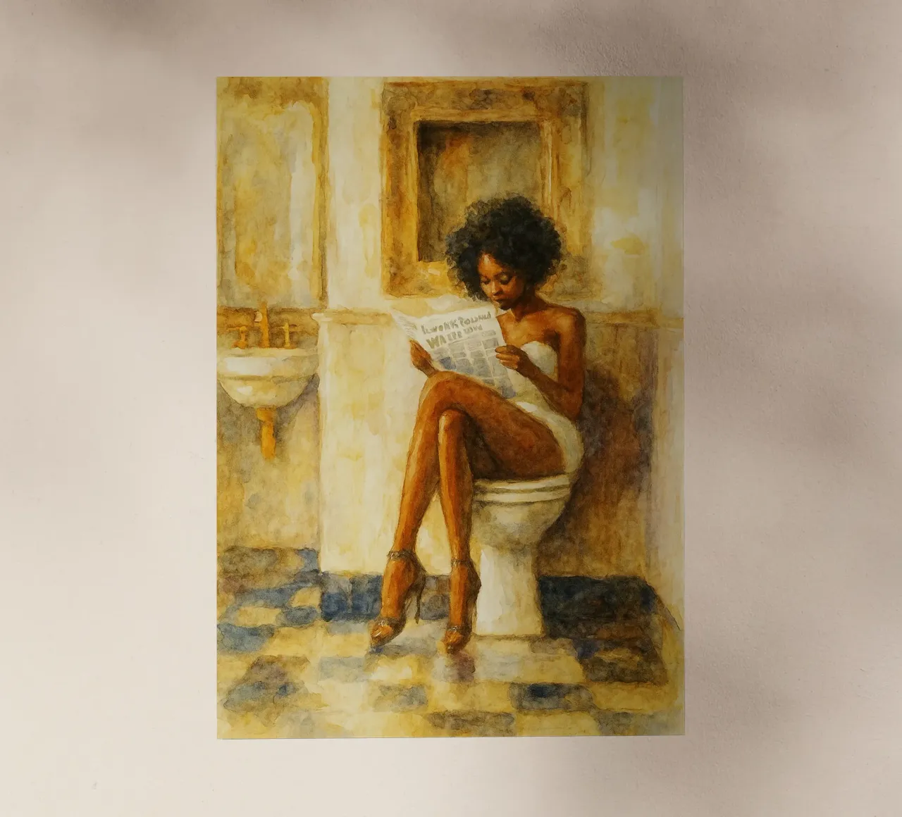 donne in bagno divertente pellicola backlit da pakazi