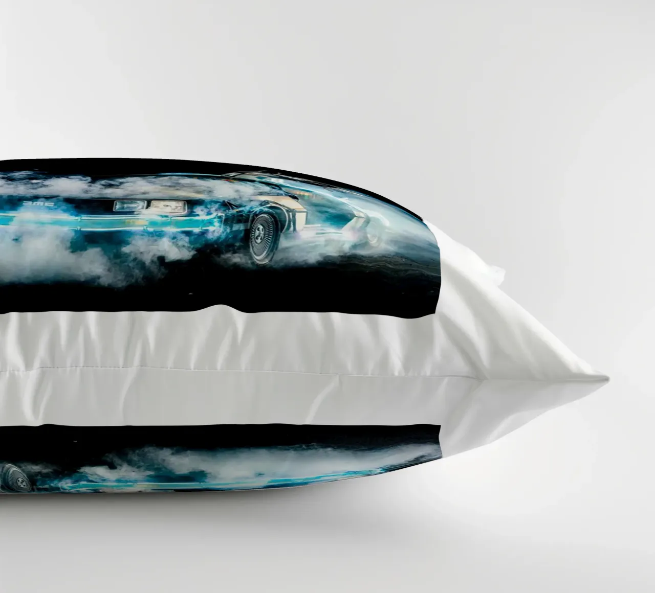 Take Me Away Back To The Future decorative cushion by yurdom