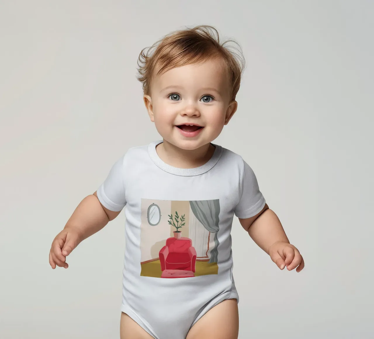 Lecture de la lumière de la fenêtre body bébé de Pan Denim