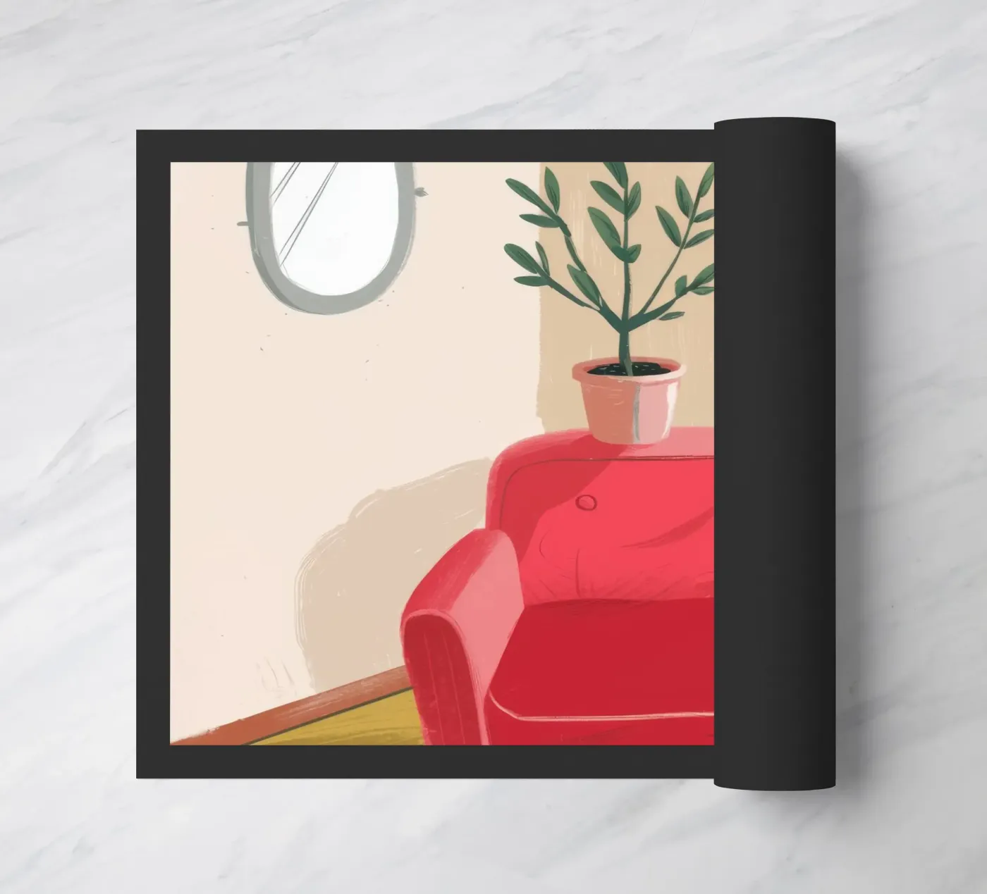 Window Light Reading doormat by Pan Denim