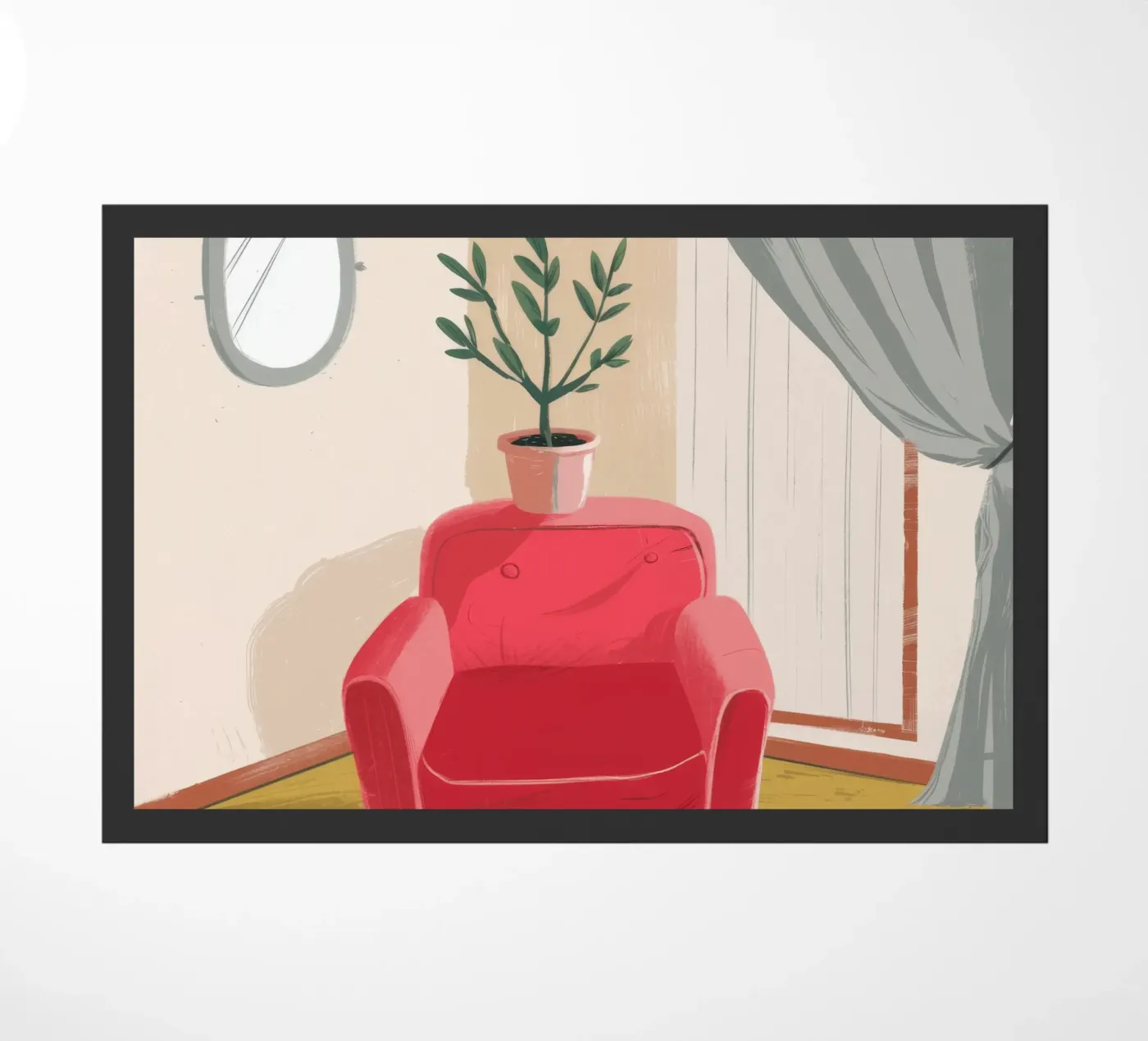 Window Light Reading doormat by Pan Denim