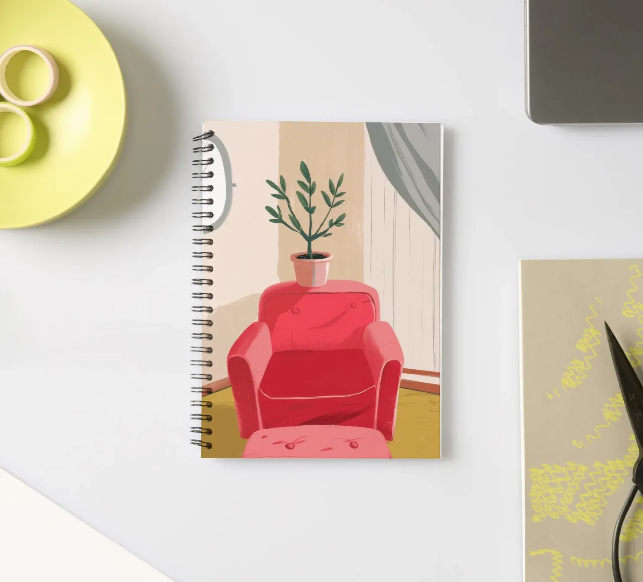 Window Light Reading spiral notebook by Pan Denim