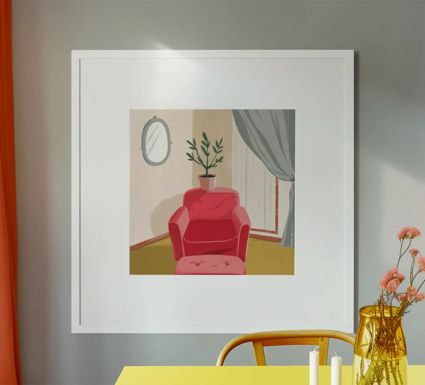 Window Light Reading poster by Pan Denim