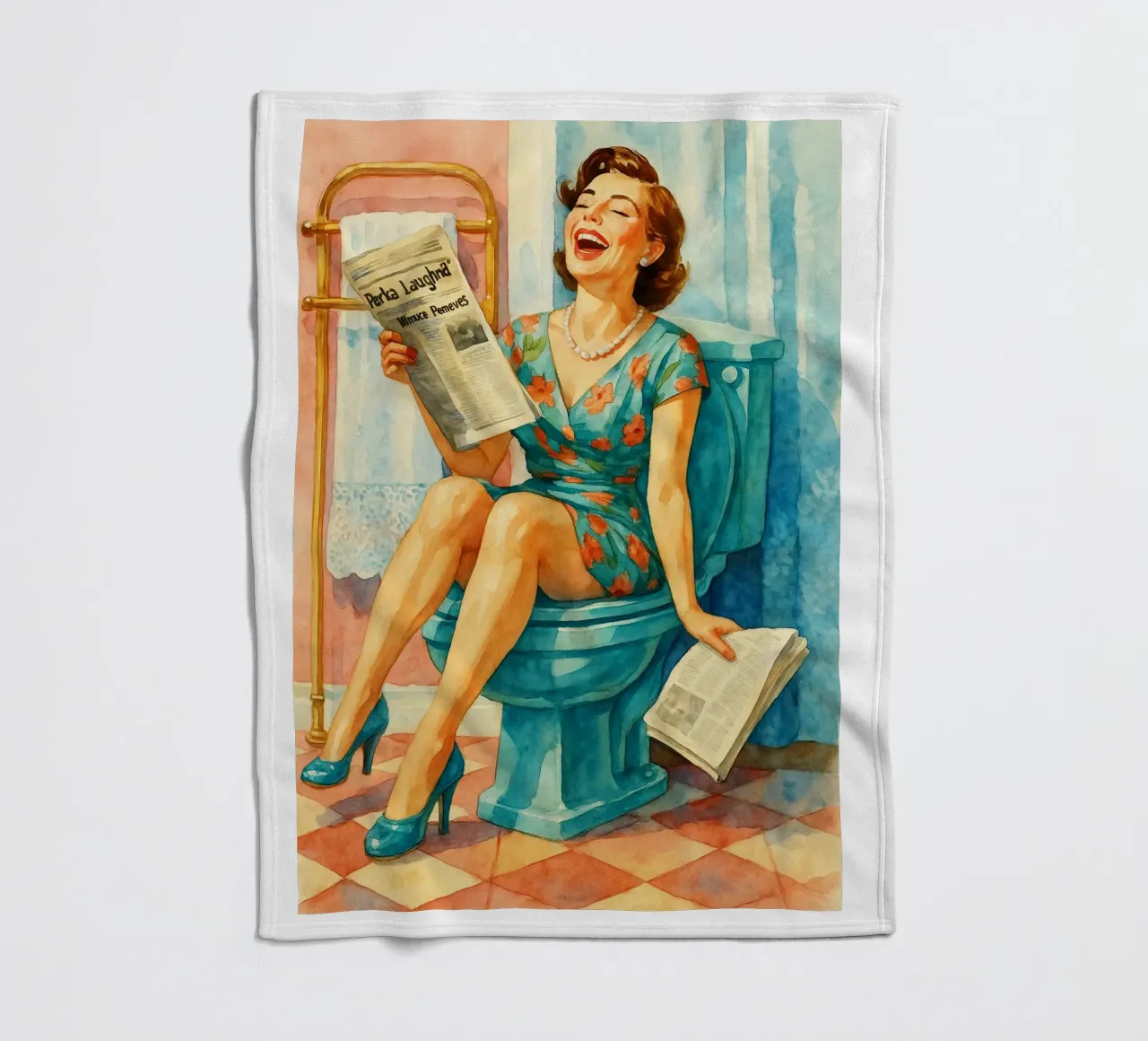 donne in bagno coperta in pile da pakazi