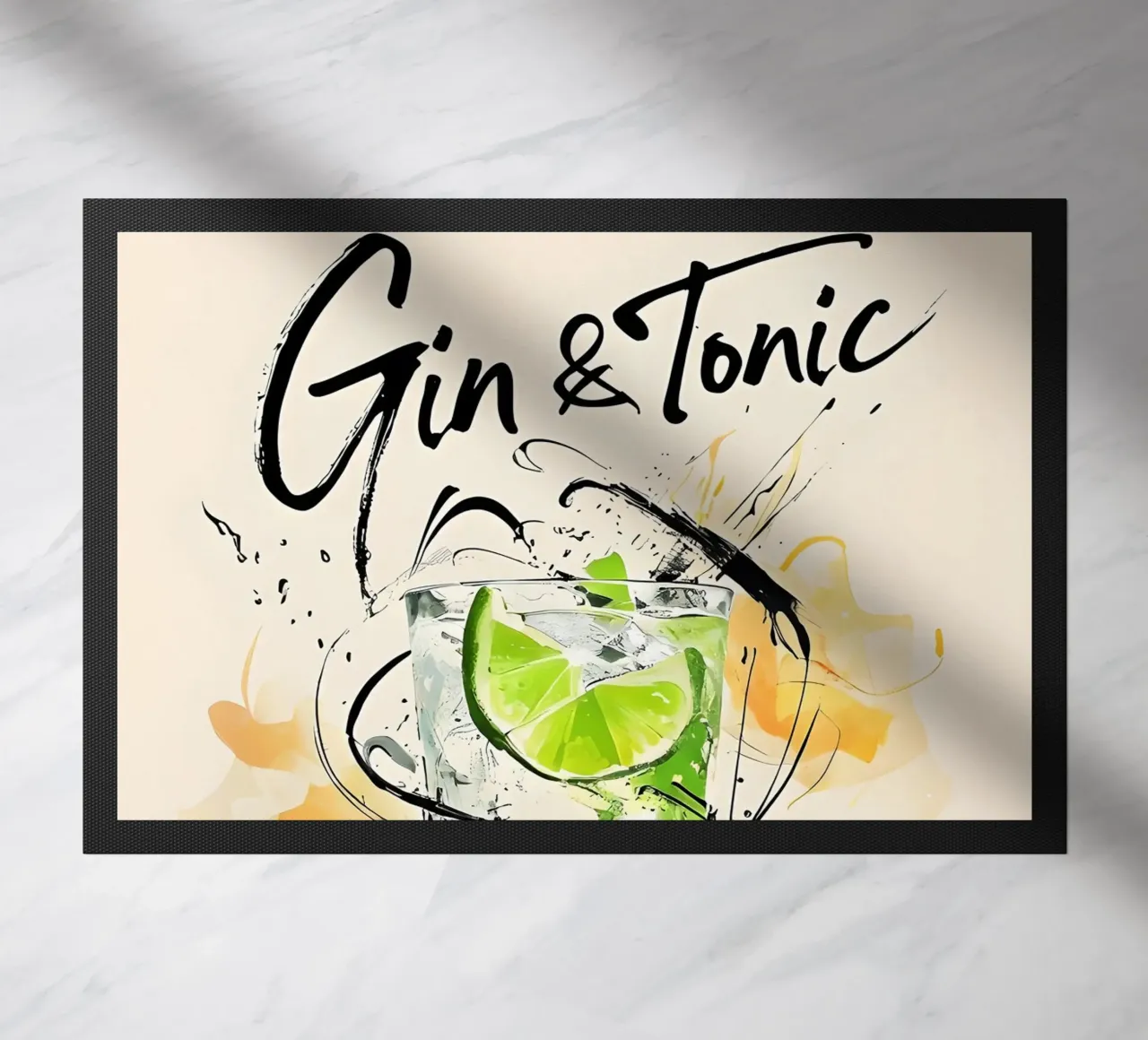 Gin e Tonic in acquerello zerbino da 🥝 KIWI STORE
