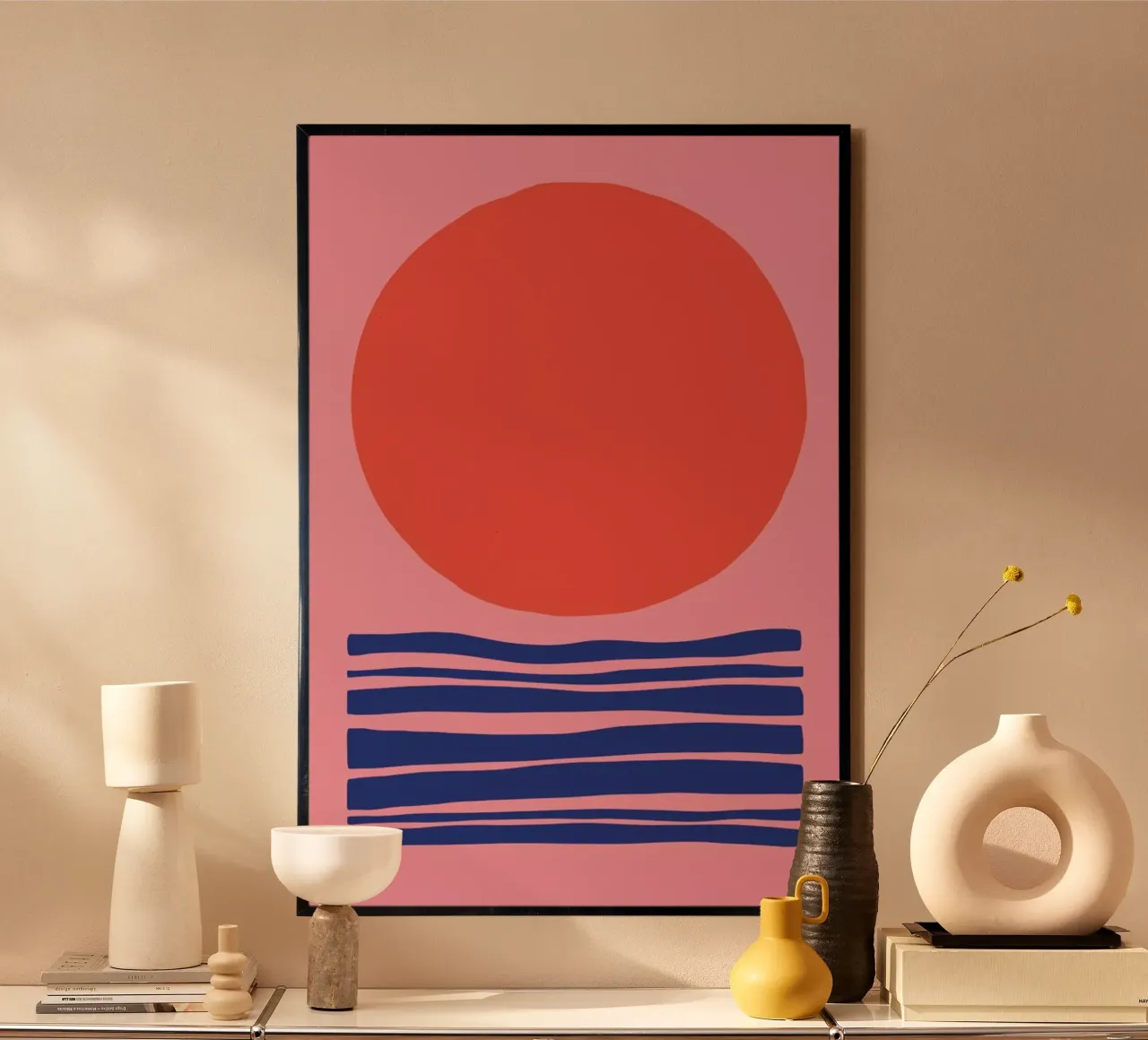 The Sky Was Pink poster con telaio in legno da Pure