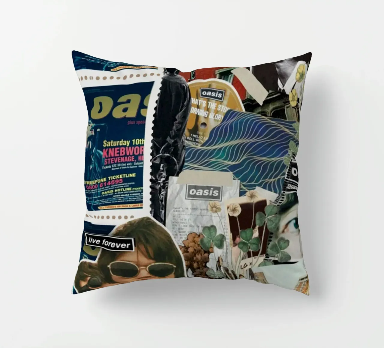 Wonderwall Echoes in Stadium decorative cushion by volth
