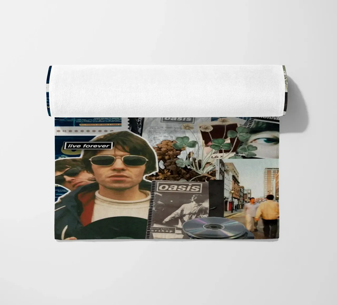 Wonderwall Echoes in Stadium beach towel by volth