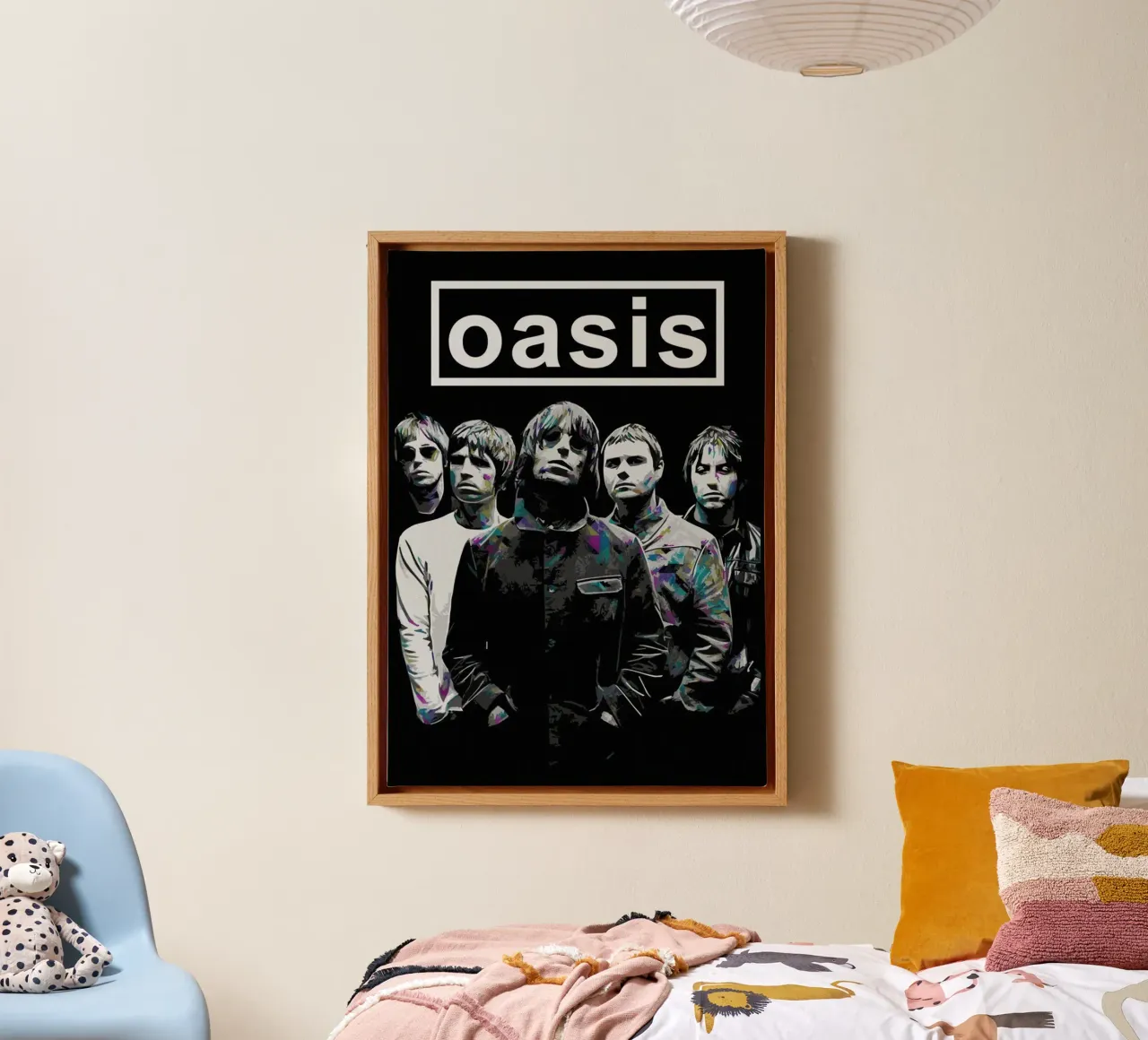 Supersonic Beats and Lights canvas with Floater frame by volth
