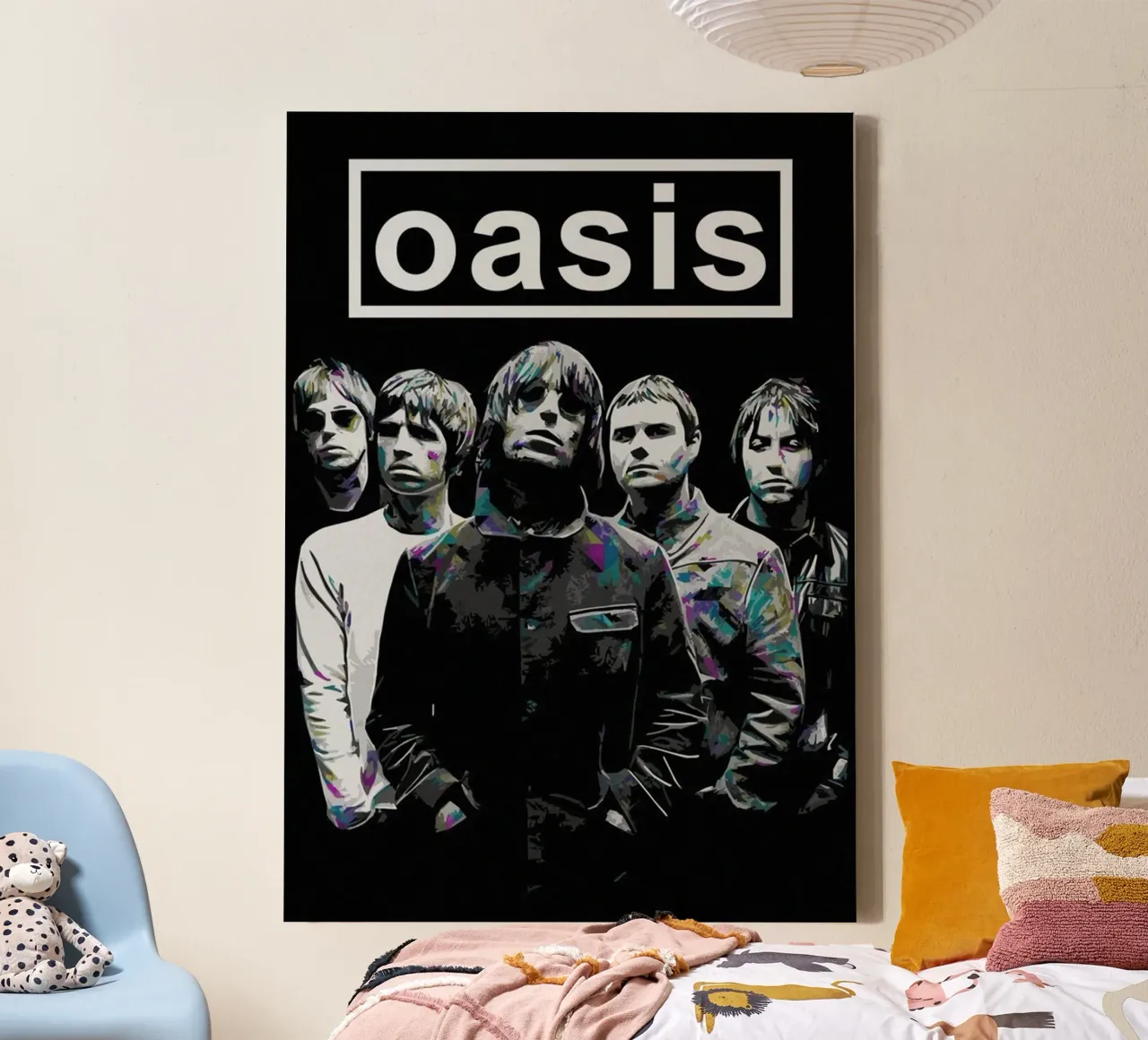 Supersonic Beats and Lights canvas with Floater frame by volth