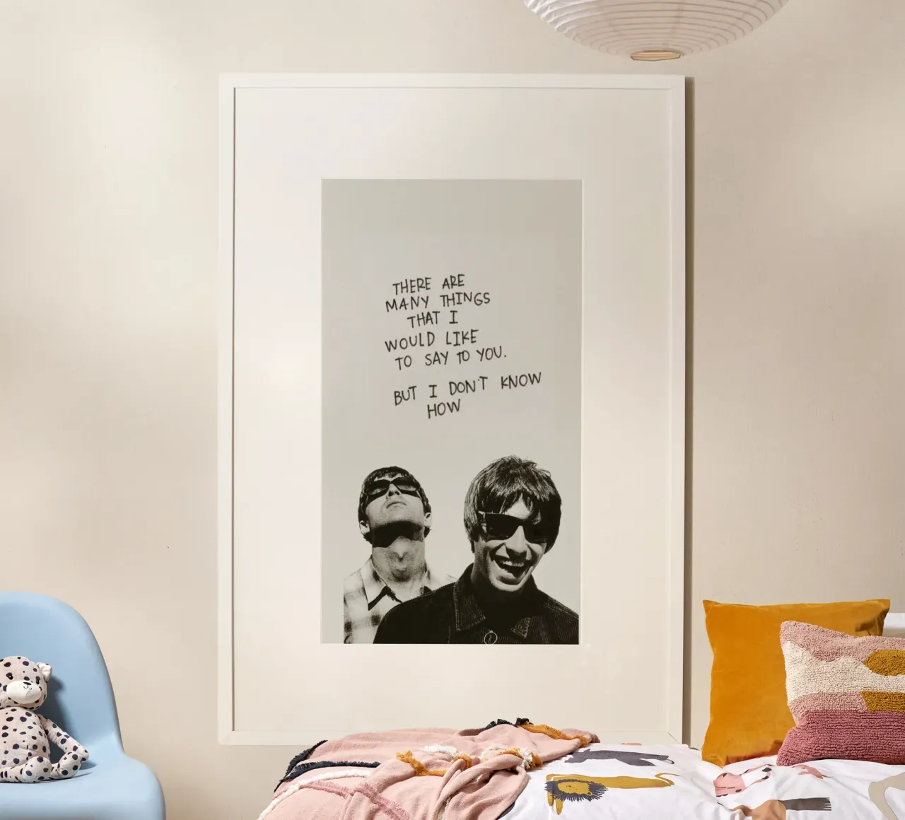 Sogni britpop sul palco poster con telaio in alluminio da volth